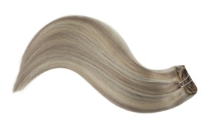 Xuchen prêt à expédier prix de gros personnalisé naturel 100% pince à cheveux humains dans les extensions de cheveux - Product Image 4