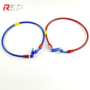 Otomatik Fren Hortumları Motosiklet Dirt Bike Paslanmaz Çelik Örgülü PTFE Hidrolik Güçlendirilmiş Fren Hattı Debriyaj Hortumu 70MPa+ 500-2400mm - Product Image 3