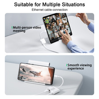 Adaptateur USB C vers Ethernet Type C vers LAN Gigabit Ethernet RJ45 adaptateur réseau filaire LAN convertisseur pour iPad Android macbook Pro