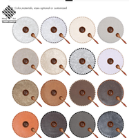 Meilleur design de dessous-de-plat rond en vinyle et cuir, imperméable et résistant à l'huile, pour hôtel, vaisselle, maison, bureau