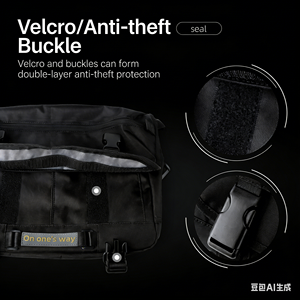 Sac messager fonctionnel personnalisé avec logo, sac bandoulière imperméable grande capacité, sac à l'épaule décontracté pour hommes - Product Image 4