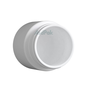 Vente en gros de pots en verre blanc mat résistants, forme ronde, avec couvercles en aluminium/plastique résistants aux enfants, pour usage médical - Product Image 5