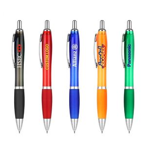 Custom Logo Printed Multi-color Plastic Ball Point <b>Pen</b> with 1.0mm Black Ink Modern Design for Office/School/Gift Use - Product Image 3