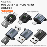 Lector de Tarjetas TF USB 2.0/Tipo C en Oferta, Transferencia de Datos de Alta Velocidad, Mini Lector de Tarjetas TF, Adaptador de Lector de Tarjetas de Memoria Inteligente para PC y Laptop