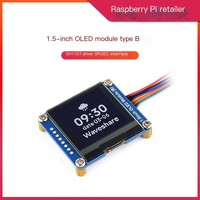 Écran OLED de 1,5 pouce pour Raspberry Pi 5/4B, module d'affichage LCD SPI/I2C avec pilote SH1107