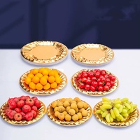 185*155*20mm Gouden Wegwerp Halvemaanvormige PET UV-gecoate Verpakkingen met Aangepast Logo Groothandel Vlees Fruit Groenten Bakjes