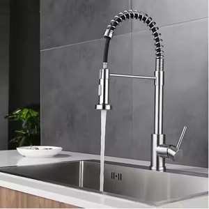 Regno Unito nuovo arrivo facile da installare rubinetto da cucina in acciaio inossidabile rubinetto estraibile rubinetto a doppia funzione Desktop - Product Image 2
