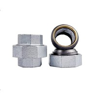Raccord de tuyauterie en fonte malléable galvanisée, filetage BSP, raccord GI, accouplement pour conduites d'eau et de gaz, fourniture directe d'usine