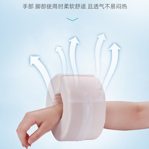 Anti Pressure Sore <b>Ring</b> With Zipper Design For Elderly Hand And Foot Care Blue White Breathable Fabric <b>Adjustable</b> Tightness - Product Image 3