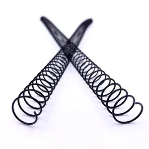 Anelli a Spirale in Metallo Rivestiti in Nylon Nero YPS 14MM, Pre-tagliati Lunghezza A4 per Rilegatura Libri, Fogli Mobili, Forniture per Ufficio e Scuola - Product Image 1