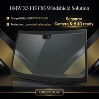 Remplacement de la vitre avant de voiture pour BMW X5 F15 F85 2013-2018, verre feuilleté, caméra HUD, solaire, ECE