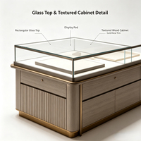 Vitrines sur mesure haut de gamme pour lunettes et bijoux, présentoirs en verre éclairés par LED, pour magasins d'optique et de montres
