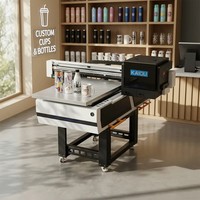Haute résolution 6090 imprimante uv à plat pour boules bouteilles cartes stylos coffrets cadeaux a1 taille machine d'impression uv