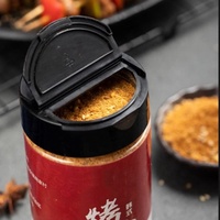 100ml 150ml 250ml 300ml 360ml Pots à épices en plastique PET de qualité alimentaire Bouteilles vides avec couvercles pour verser et secouer Pot à épices d'assaisonnement de 8oz