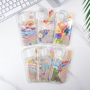 Mode couleur peint antichoc perles sèches Quicksand étuis de téléphone portable couverture de téléphone portable personnalisée pour IPH 17 16 Pro vente en gros - Product Image 6