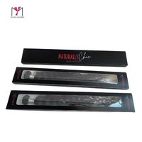 Boîte à cheveux personnalisée MUYANG avec logo, boîte à fenêtre, emballage pour extensions de cheveux, cheveux vierges, boîte en papier fantaisie