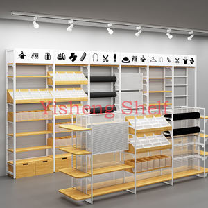 Gran oferta, <span class=keywords><strong>Miniso</strong></span>, resistente, de doble cara, Serie de tienda Boutique, estantes metálicos para productos, papelería, accesorio de joyería, exhibición de Juguetes - Product Image 5