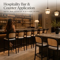 Tabouret de bar et chaise de comptoir en bois massif, chaise de bar style club-house américain pour hôtel et restaurant, hauteur personnalisable