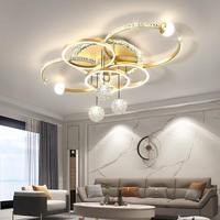 Lustre créatif de style nordique avec éclairage LED moderne minimaliste en forme d'étoile pour salon et chambre à coucher