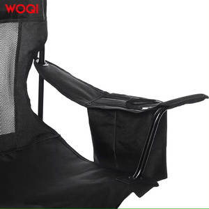 Silla de Camping Plegable Woqi Negra de Aluminio con Portavasos, para Jardín y Exteriores, Tela Oxford, 69X18X18 cm - Product Image 2