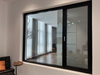 Ventanas Modernas de Aluminio con Doble Acristalamiento, Vidrio Templado y Resistencia a Impactos