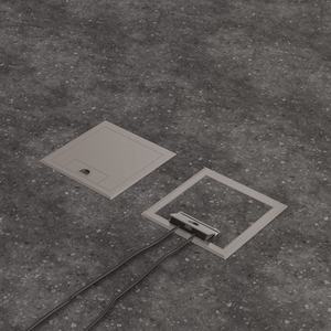 Boîte de sortie au sol en acier inoxydable avec couvercle encastré pour installation de luxe dans les bureaux et les hôtels - Product Image 6