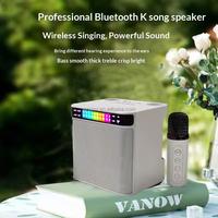 Enceintes de karaoké portables avec micro et Bluetooth, volume élevé, longue autonomie, enceinte LED RGB USB Aux, enceinte sans fil pour fête 835