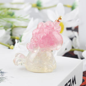 Ornements en résine faits à <span class=keywords><strong>la</strong></span> main, <span class=keywords><strong>d</strong></span>écorations en cristal en forme de petit cheval bicolore pour le bureau et le salon, pour <span class=keywords><strong>la</strong></span> <span class=keywords><strong>d</strong></span>écoration de bureau. - Product Image 6