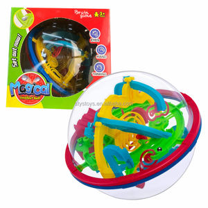 Jeux de réflexion magiques, boule de <span class=keywords><strong>labyrinthe</strong></span>, <span class=keywords><strong>jeu</strong></span> de sphère de <span class=keywords><strong>labyrinthe</strong></span> 3D, 100 défis de puzzle de <span class=keywords><strong>labyrinthe</strong></span> - Product Image 1