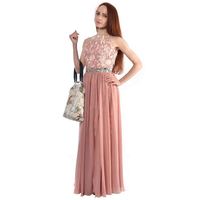 Spécial Élégant Femmes Sans Manches En Mousseline De Soie Robes De Soirée Robe De Bal Silhouette Naturelle Plus La Taille OEM Service Disponible