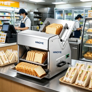 Rebanadora Eléctrica Comercial <span class=keywords><strong>de</strong></span> Pan Tostado, 31 Rebanadas por Vez, Equipo <span class=keywords><strong>de</strong></span> Panadería <span class=keywords><strong>de</strong></span> Acero Inoxidable, 220V - Product Image 5