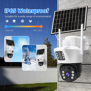 Bán buôn ống kính kép ngoài trời thẻ nhớ phát hiện chuyển động năng lượng mặt trời bảng điều khiển năng lượng điện năng thấp wifi an ninh mạng PTZ năng lượng mặt trời máy ảnh - Product Image 4