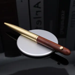 مجموعة أقلام خشبية عالية الجودة ، أقلام كتابة ، تصميم جديد ، أقلام خشب نحاسية