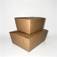 Professionelle Maßgefertigte Bedruckte Kraftpapier-Box Biologisch Abbaubare Clamshell Fast-Food-Verpackung OEM-Fabrik