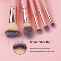 Lot de 24 pinceaux de maquillage professionnels en fibres synthétiques, kit complet avec manches en bois pour le visage, le fond de teint et le correcteur – Vente en gros usine