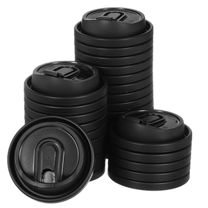 Couvercle de tasse à café en plastique PP universel jetable personnalisé avec bouchon anti-fuite et ouverture facile - Product Image 1