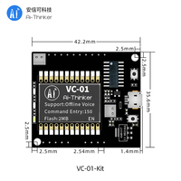Ai-Thinker NOUVEAU VC-01-Kit basé sur le module VC-01 US516P6 avec reconnaissance vocale hors ligne pour maison intelligente