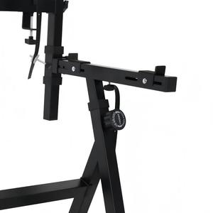 Double Layer Z Shape <b>Keyboard</b> Stand <b>With</b> Wheel Brake Caster Heavy Duty Adjustable Digital Piano Stand For 61 88 <b>Keys</b> Synthesizer - Product Image 3