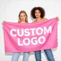 Drapeau personnalisé en gros 3x5 pieds, double face, en polyester recyclé, fabricant de bannières publicitaires, drapeaux personnalisés imprimés numériquement avec logo