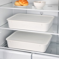 Boîte de Fermentation et de Stockage de Pâte en PP, Bac de Levage de Pain avec Couvercle, Conteneur Rectangulaire de Qualité Alimentaire pour Cuisine