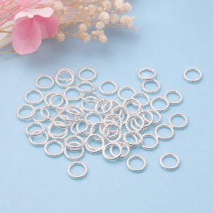 OEM ODM 합금 공장 4/6/8mm 금도금 폐쇄형 트위스트 점프 링 모델 TGC-20416 팔찌 목걸이 쥬얼리 제작용 - Product Image 2