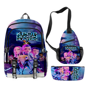 New Custom Popular <b>3D</b> Print Kpop Demon Hunters <b>Kids</b> Backpack K Pop shoulder School bag <b>pen</b> bag Birthday Gift <b>for</b> children - Product Image 3