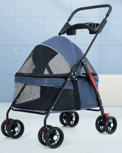 यात्रा रोमांच के लिए पोर्टेबल फोल्डेबल आउटडोर स्टूलर वाटरप्रूफ बिल्ली और कुत्ते वाहक - Product Image 5