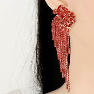 Pendientes Bohemios Europeos Americanos para Mujer, Estilo Exagerado, Personalidad Geométrica, Flor, Borla, Clásicos - Product Image 2