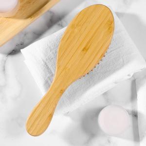 Brosse à cheveux en bambou biodégradable à long manche, élégante et confortable, pour masser le cuir chevelu et démêler les cheveux - Product Image 5