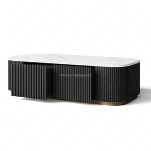 Tavolino da Caffè Moderno FERLY in Legno <span class=keywords><strong>di</strong></span> Quercia <span class=keywords><strong>Massello</strong></span> per Set <span class=keywords><strong>di</strong></span> Arredamento Soggiorno - Product Image 3