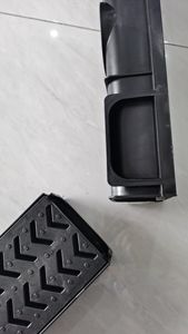 ท่อระบายน้ำแบบมีช่องระบายน้ำพลาสติกพร้อมฝาปิด,ท่อระบายน้ำบนถนนท่อระบายน้ำแบบตรงสีดำท่อระบายน้ำ - Product Image 3