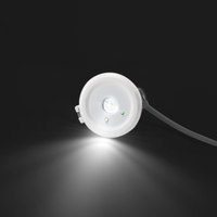 Plafonnier LED encastré avec batterie de secours LiFePO4, éclairage d'urgence 3H, puissance 2W