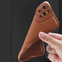 2024 nouvelle couverture en cuir à bulles pour iPhone 14 13 12 Pro Max 15 plus XS étui de téléphone portable souple coque arrière en TPU TPU02