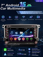 Lecteur DVD de voiture Android 16 Erisin ES9134V 7 pouces pour VW Magotan Passat MQB 2014-2020, CarPlay sans fil, DSP, 8 Go, 128 Go, 4G, IPS